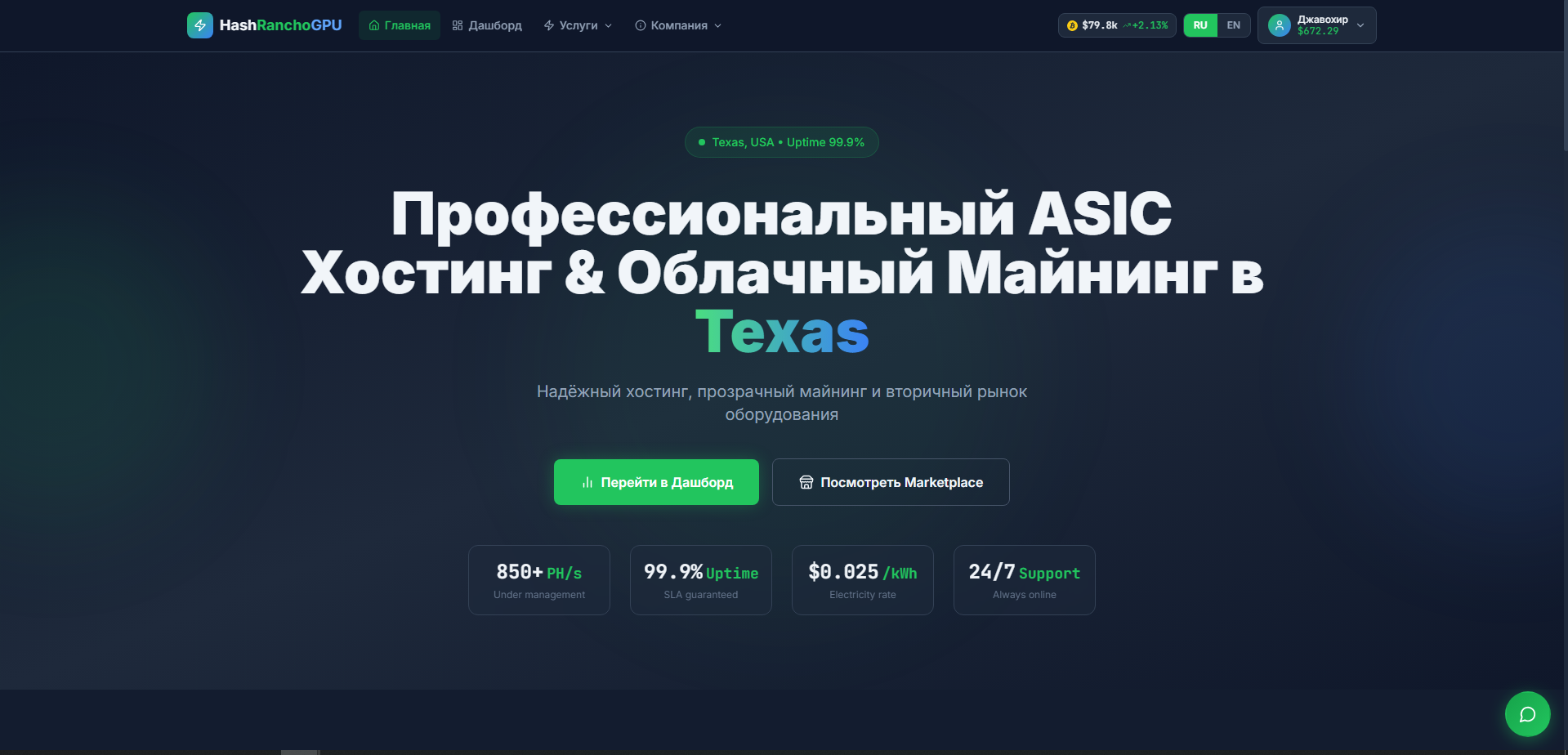ASIC Хостинг & Облачный Майнинг